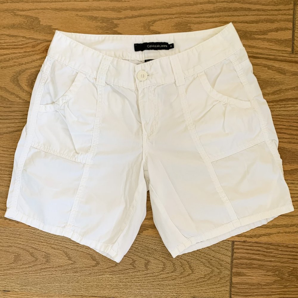 Calvin Klein Jeans Shorts White Size 6